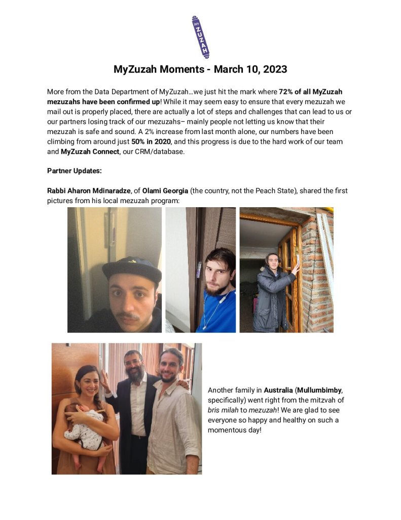 thumbnail of MyZuzah Moments – March 10, 2023